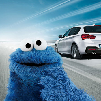 BMW 1er Werbung: Krümelmonster