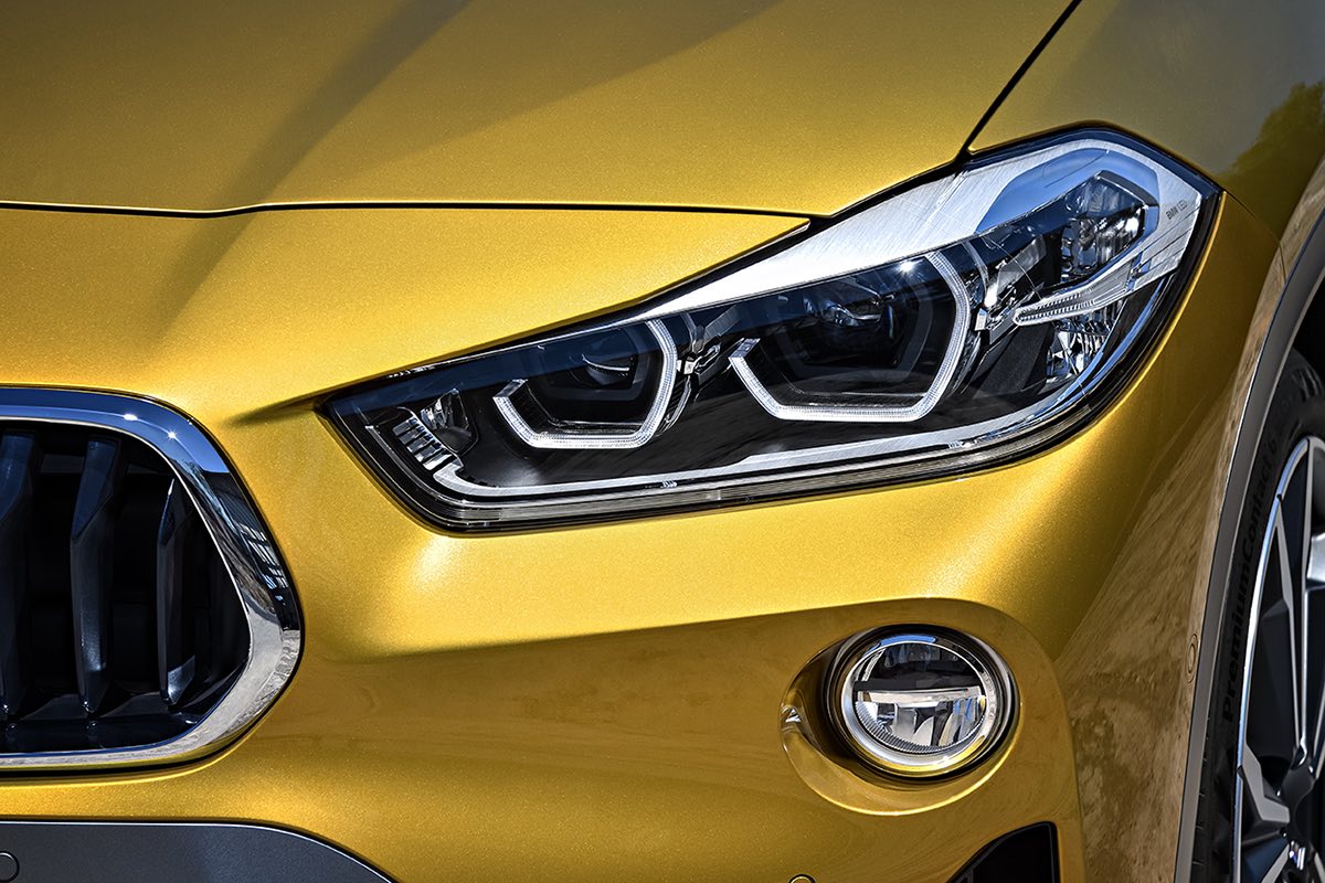 Der erste BMW X2 - Detail: Scheinwerfer